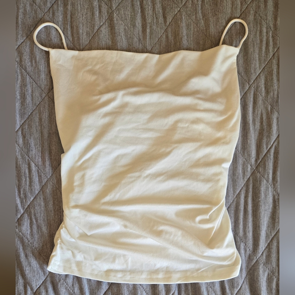 White Sleeveless Top